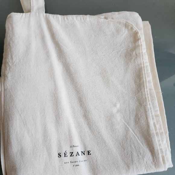 SEZANE BEIGE LINEN LONG GARMENT BAG - Picture 6 of 10